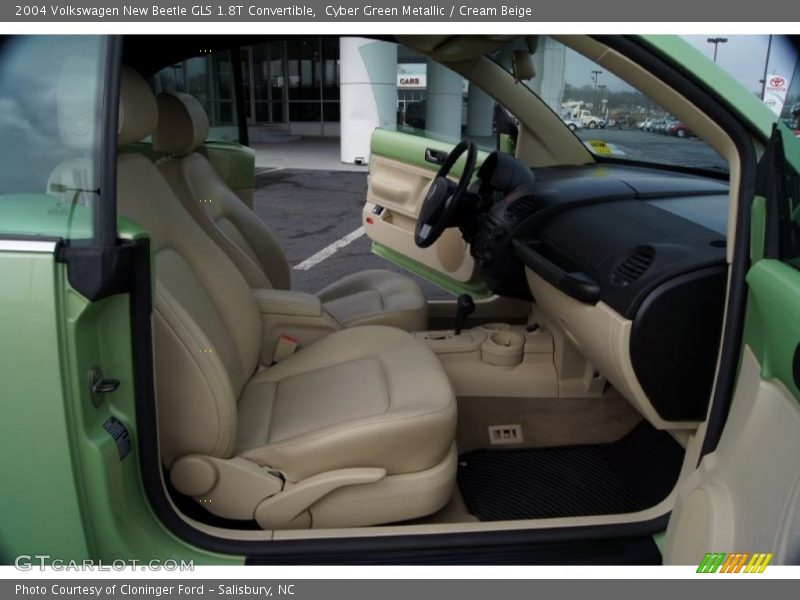 Cyber Green Metallic / Cream Beige 2004 Volkswagen New Beetle GLS 1.8T Convertible
