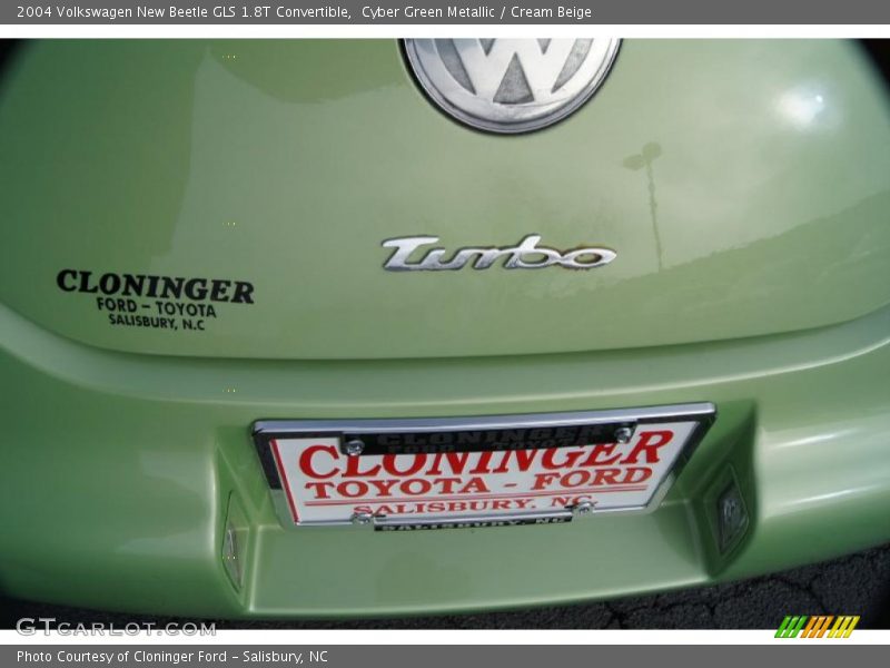 Cyber Green Metallic / Cream Beige 2004 Volkswagen New Beetle GLS 1.8T Convertible