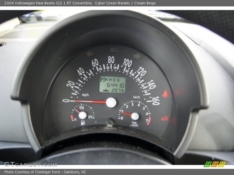  2004 New Beetle GLS 1.8T Convertible GLS 1.8T Convertible Gauges