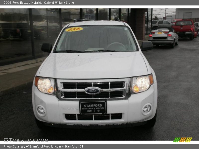 Oxford White / Stone 2008 Ford Escape Hybrid