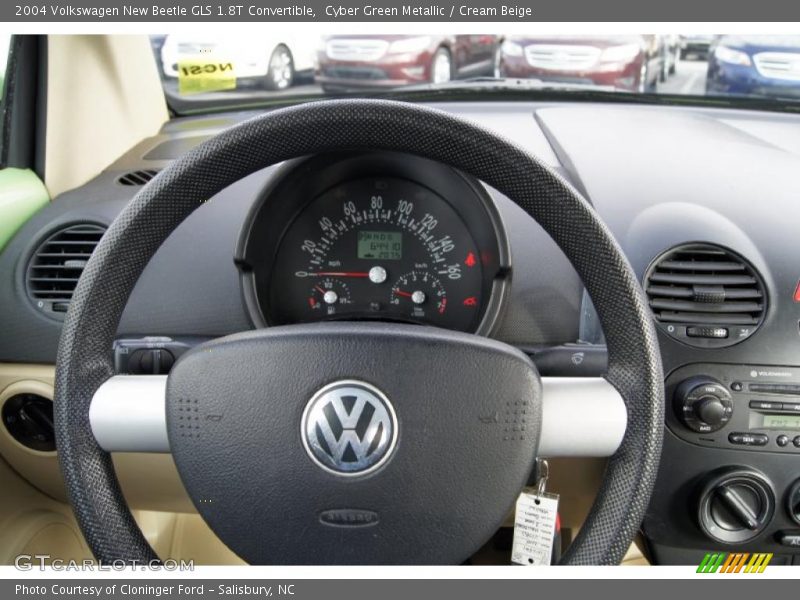 Cyber Green Metallic / Cream Beige 2004 Volkswagen New Beetle GLS 1.8T Convertible
