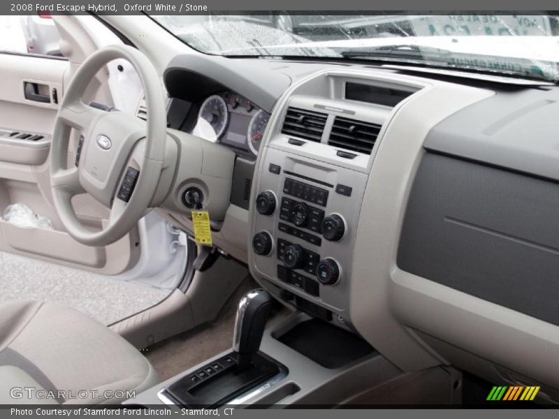 Oxford White / Stone 2008 Ford Escape Hybrid