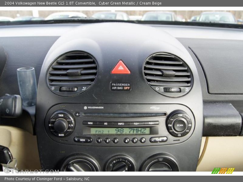 Cyber Green Metallic / Cream Beige 2004 Volkswagen New Beetle GLS 1.8T Convertible