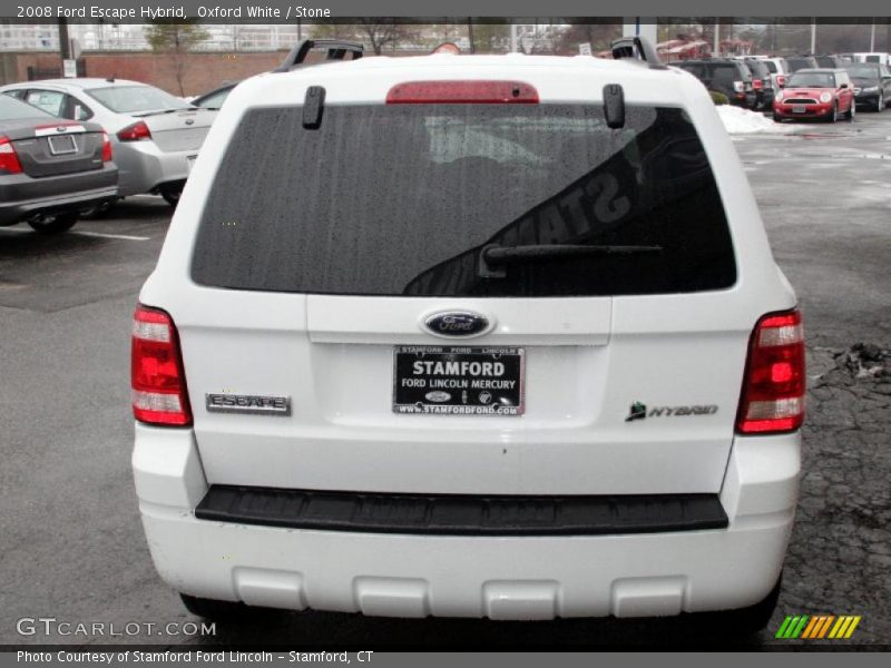 Oxford White / Stone 2008 Ford Escape Hybrid