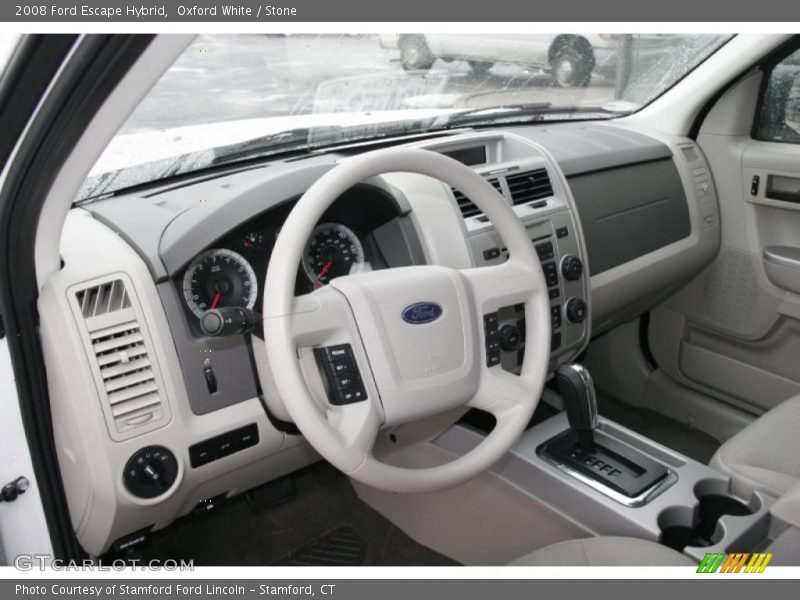Oxford White / Stone 2008 Ford Escape Hybrid