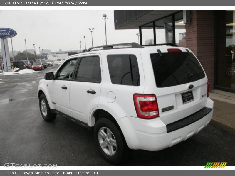 Oxford White / Stone 2008 Ford Escape Hybrid