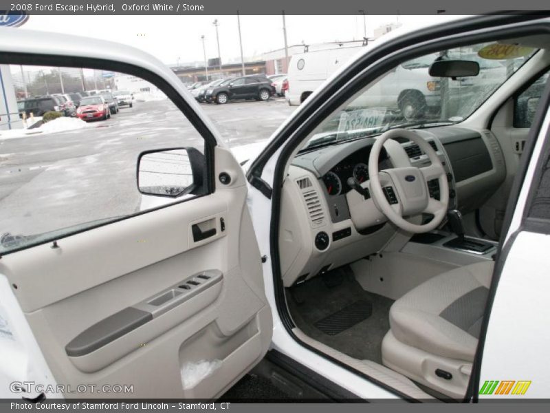 Oxford White / Stone 2008 Ford Escape Hybrid