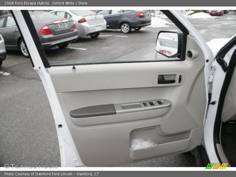 Oxford White / Stone 2008 Ford Escape Hybrid