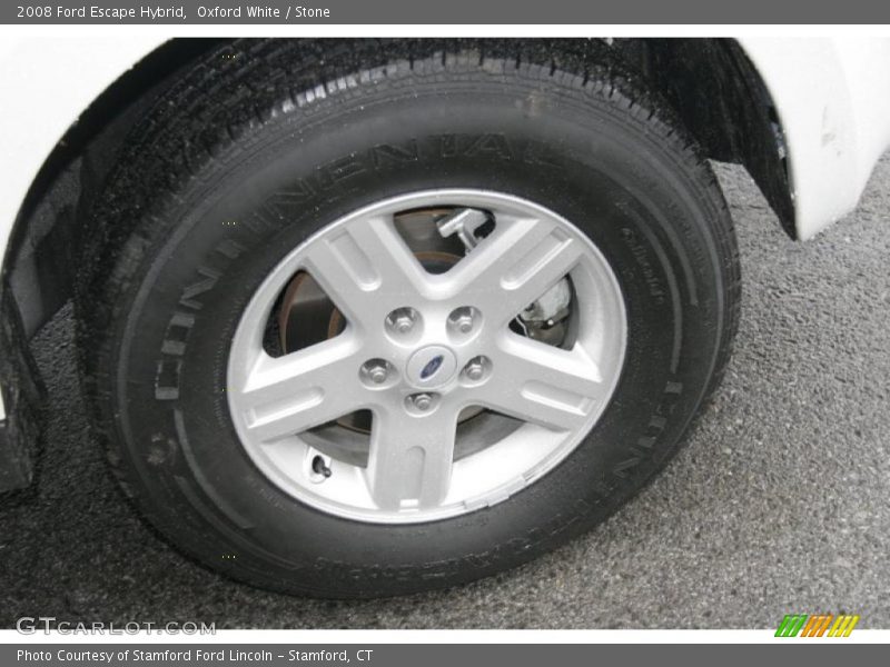 Oxford White / Stone 2008 Ford Escape Hybrid