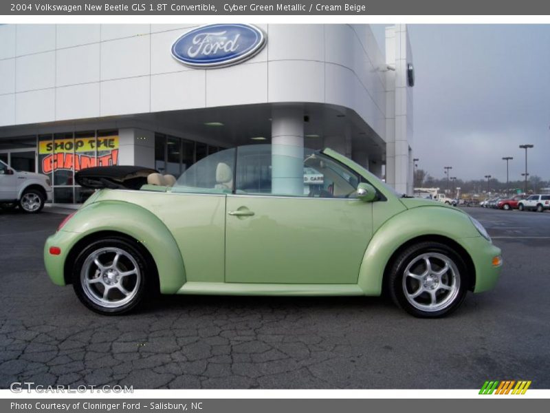 Cyber Green Metallic / Cream Beige 2004 Volkswagen New Beetle GLS 1.8T Convertible