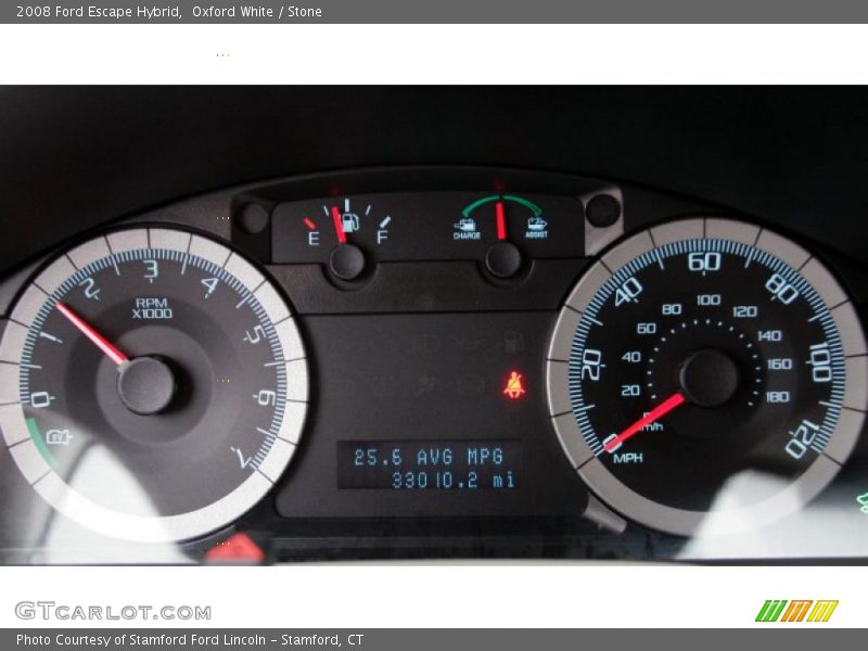 Oxford White / Stone 2008 Ford Escape Hybrid