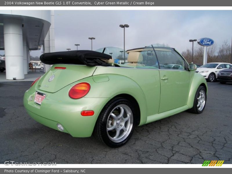 Cyber Green Metallic / Cream Beige 2004 Volkswagen New Beetle GLS 1.8T Convertible