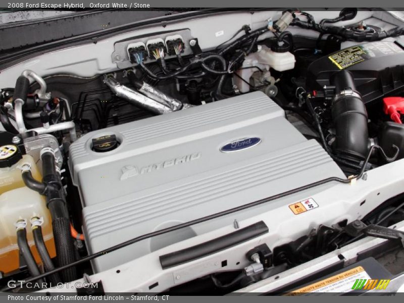 Oxford White / Stone 2008 Ford Escape Hybrid