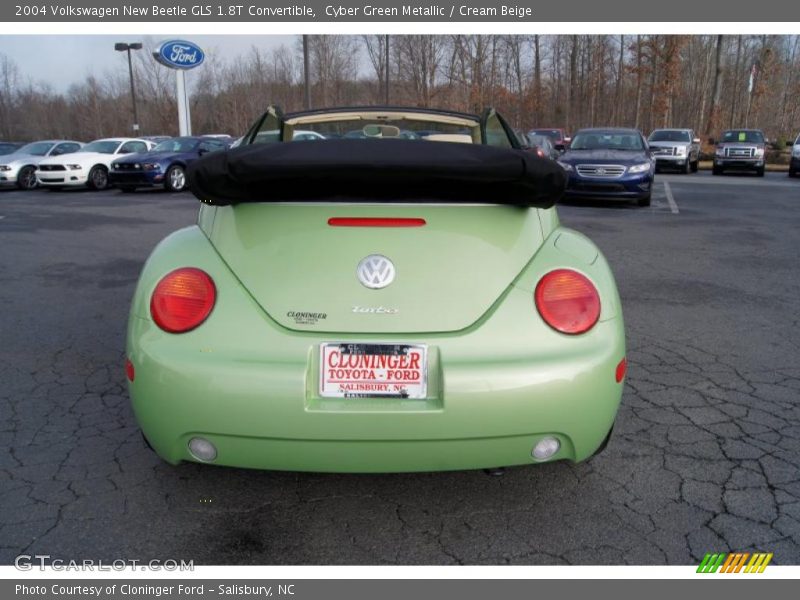 Cyber Green Metallic / Cream Beige 2004 Volkswagen New Beetle GLS 1.8T Convertible