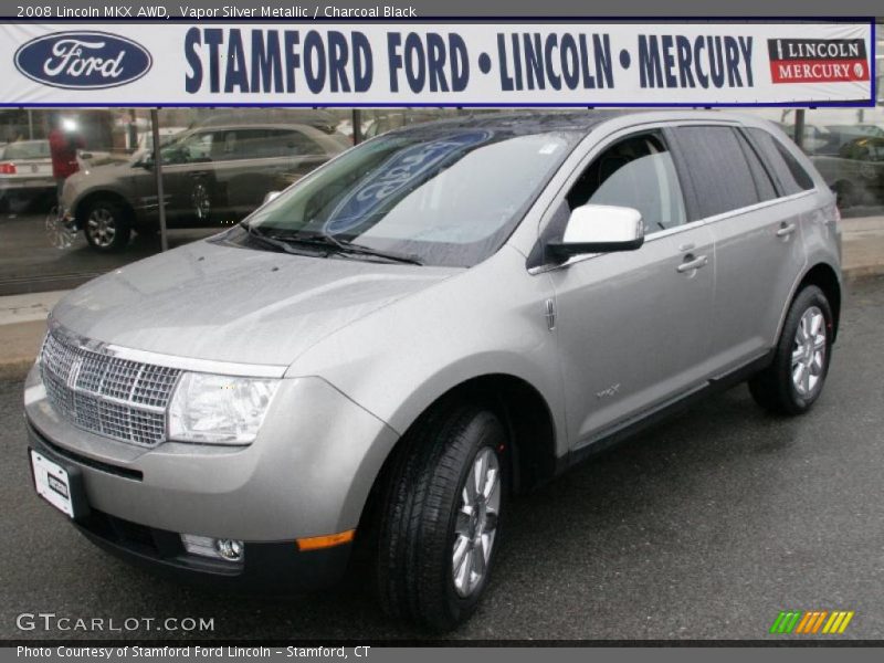 Vapor Silver Metallic / Charcoal Black 2008 Lincoln MKX AWD