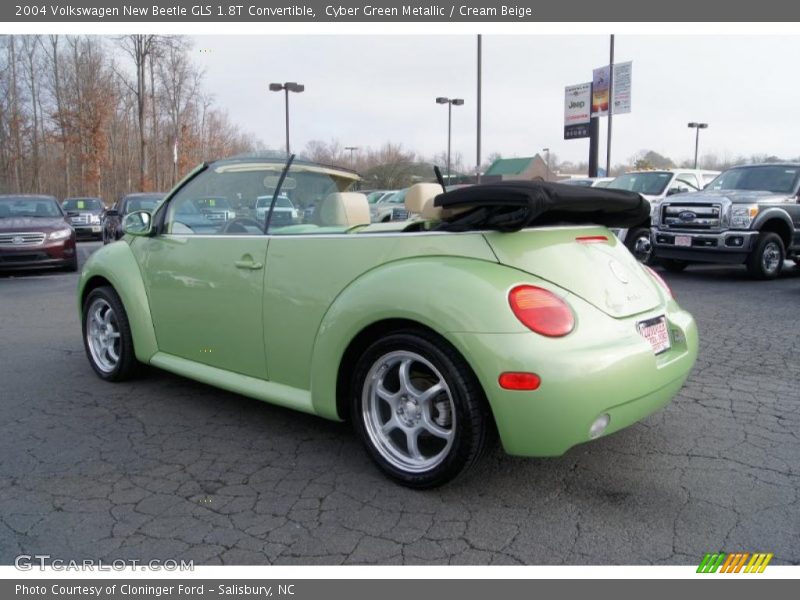 Cyber Green Metallic / Cream Beige 2004 Volkswagen New Beetle GLS 1.8T Convertible