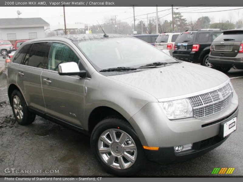 Vapor Silver Metallic / Charcoal Black 2008 Lincoln MKX AWD