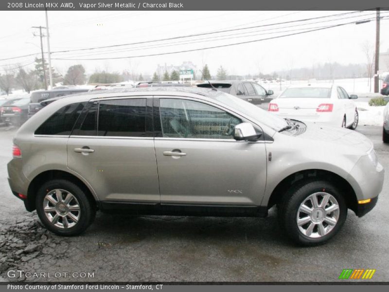 Vapor Silver Metallic / Charcoal Black 2008 Lincoln MKX AWD