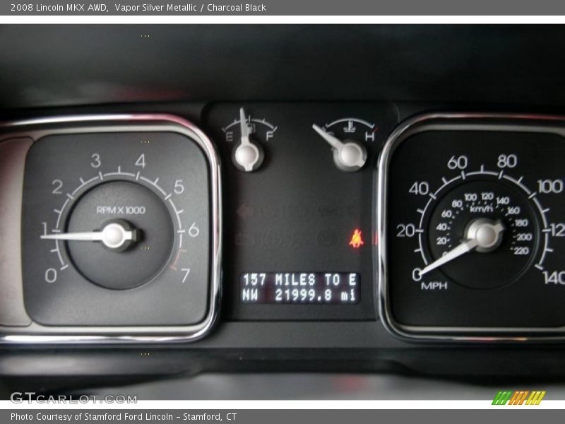 Vapor Silver Metallic / Charcoal Black 2008 Lincoln MKX AWD