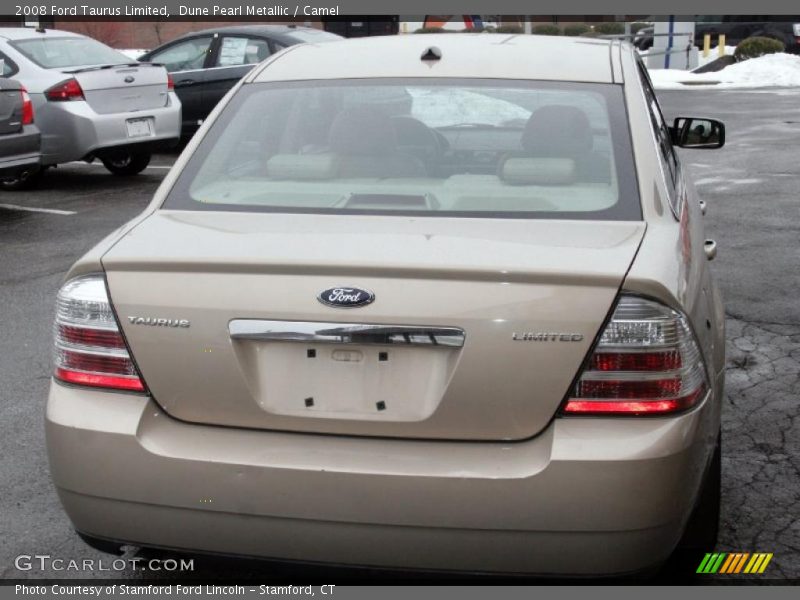Dune Pearl Metallic / Camel 2008 Ford Taurus Limited