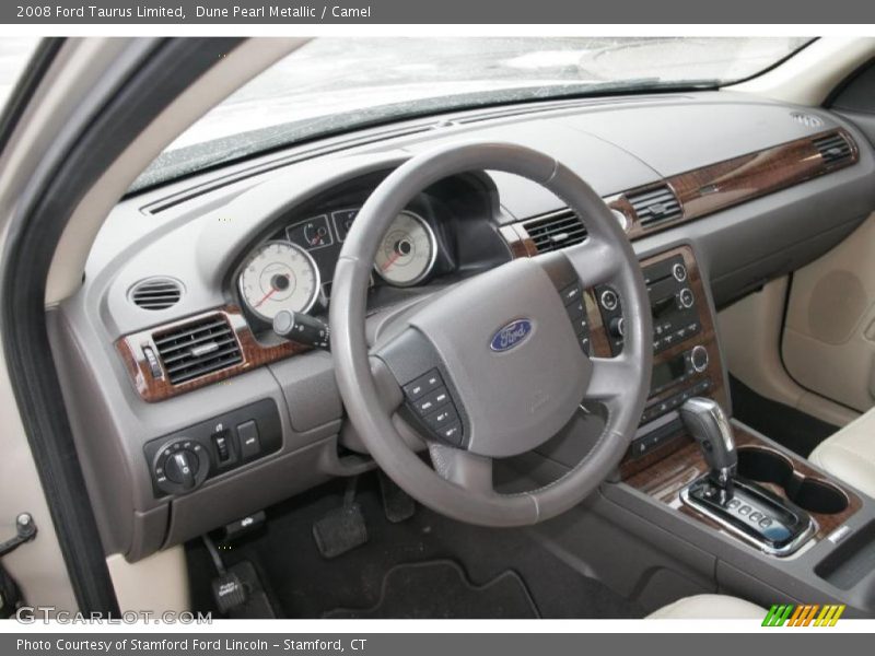 Dune Pearl Metallic / Camel 2008 Ford Taurus Limited