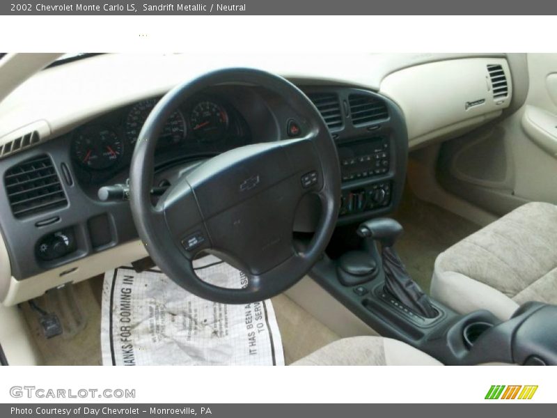 Dashboard of 2002 Monte Carlo LS