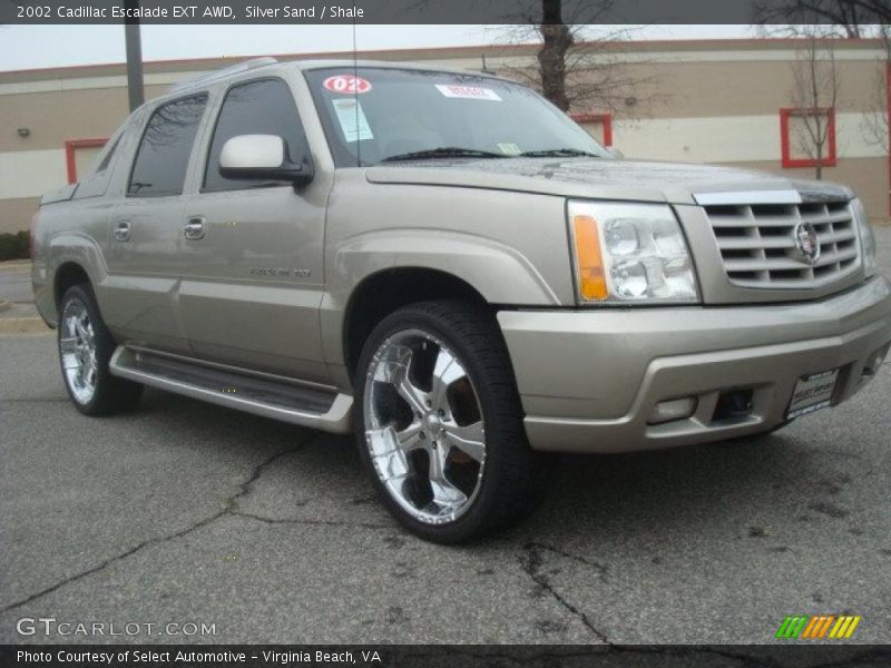 Silver Sand / Shale 2002 Cadillac Escalade EXT AWD