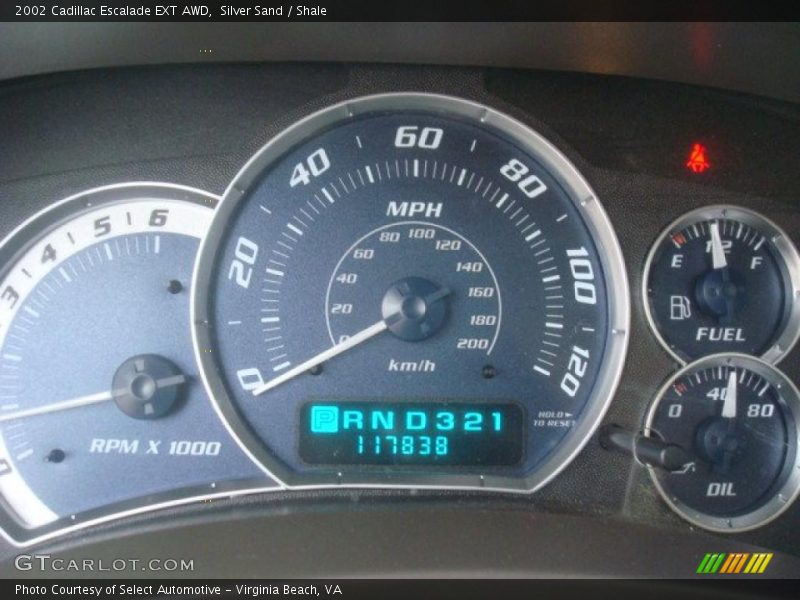 2002 Escalade EXT AWD EXT AWD Gauges