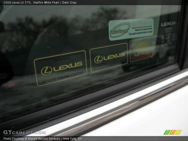 Starfire White Pearl / Dark Gray 2009 Lexus LX 570