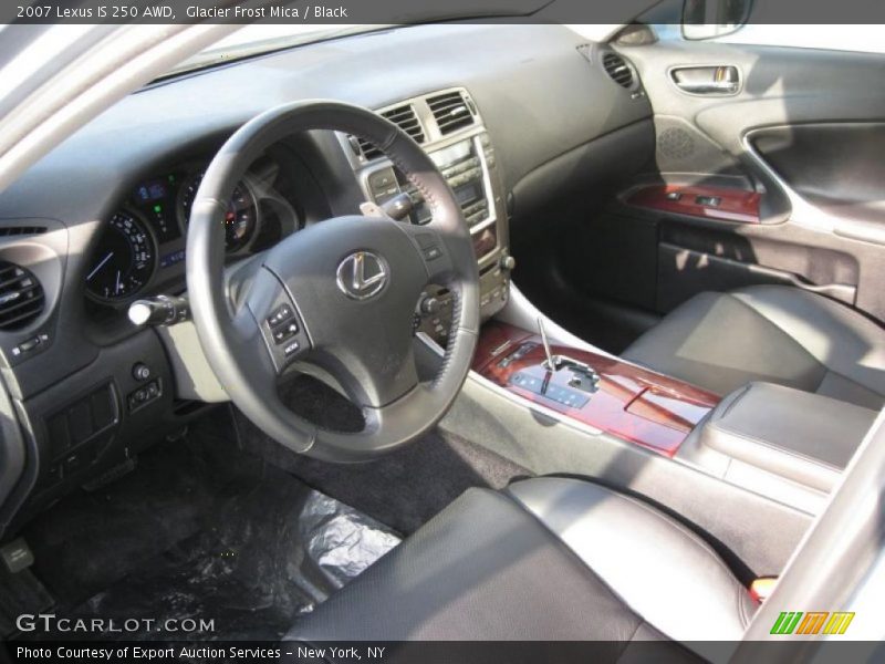 Black Interior - 2007 IS 250 AWD 