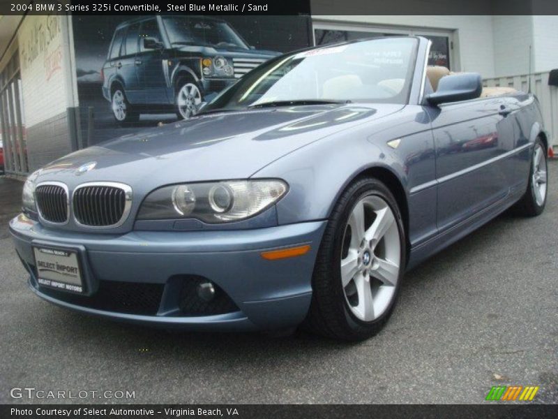 Steel Blue Metallic / Sand 2004 BMW 3 Series 325i Convertible