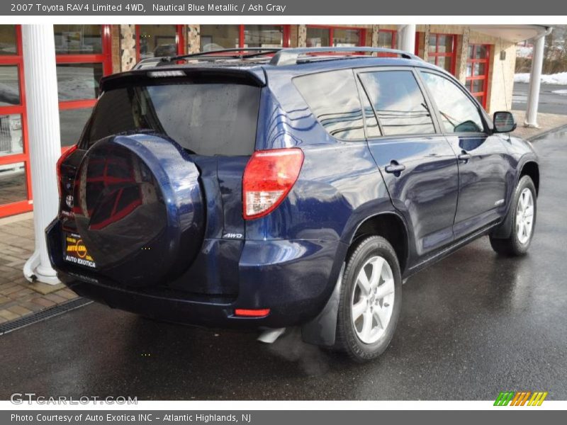 Nautical Blue Metallic / Ash Gray 2007 Toyota RAV4 Limited 4WD