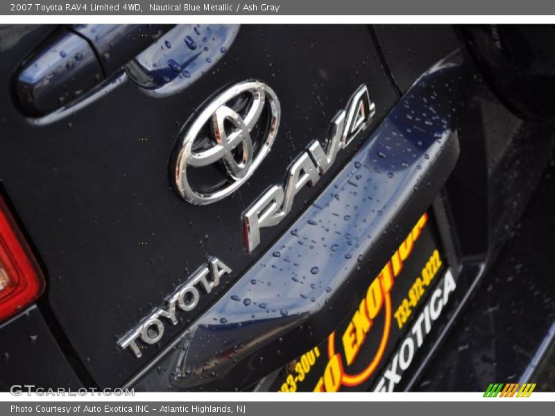 Nautical Blue Metallic / Ash Gray 2007 Toyota RAV4 Limited 4WD