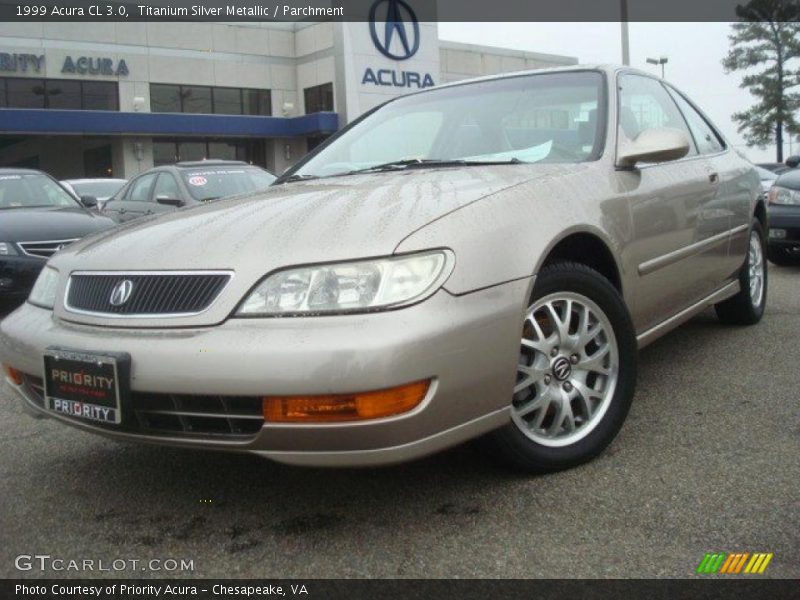 Titanium Silver Metallic / Parchment 1999 Acura CL 3.0