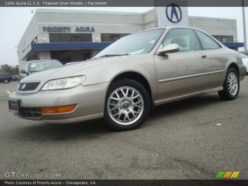 Titanium Silver Metallic / Parchment 1999 Acura CL 3.0