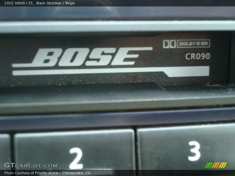 Black Obsidian / Beige 2002 Infiniti I 35