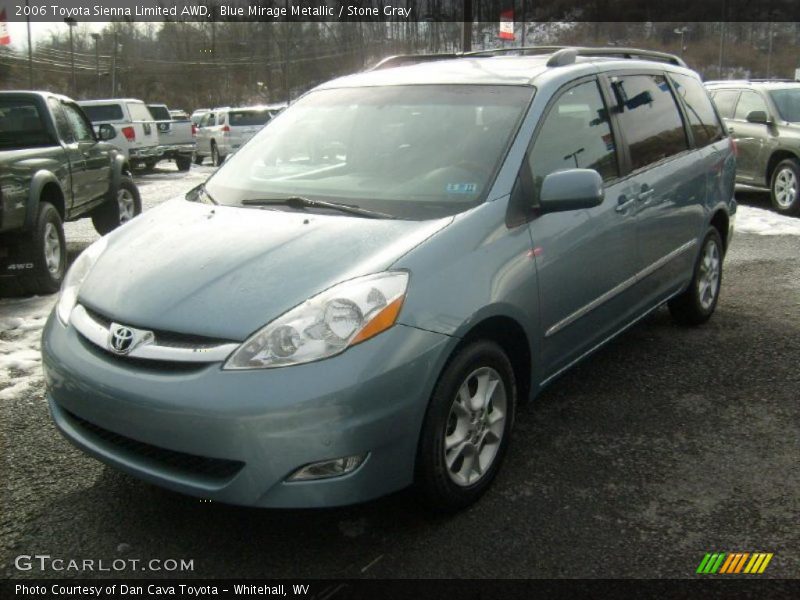 Blue Mirage Metallic / Stone Gray 2006 Toyota Sienna Limited AWD