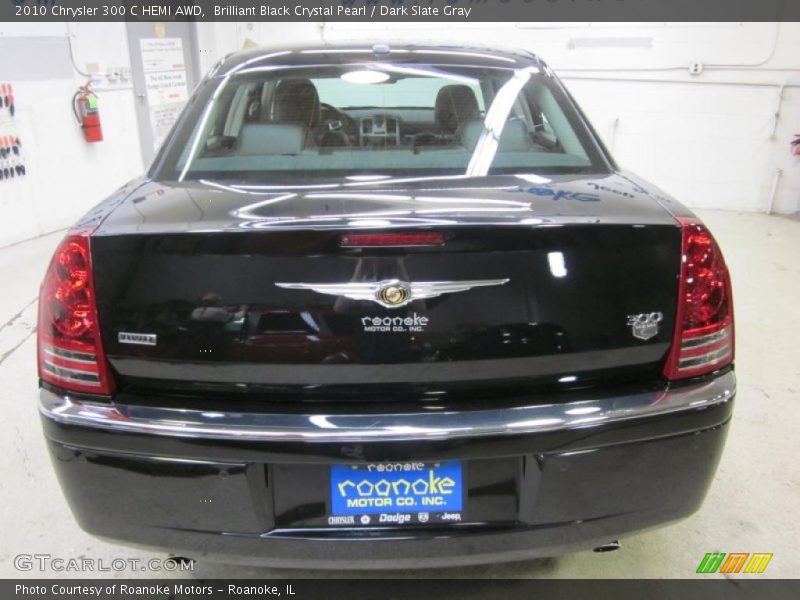 Brilliant Black Crystal Pearl / Dark Slate Gray 2010 Chrysler 300 C HEMI AWD
