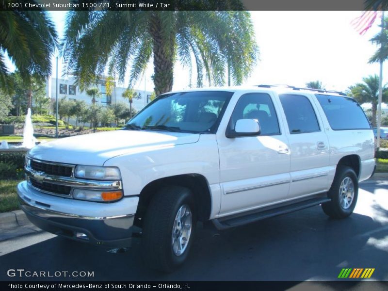 Summit White / Tan 2001 Chevrolet Suburban 1500 Z71