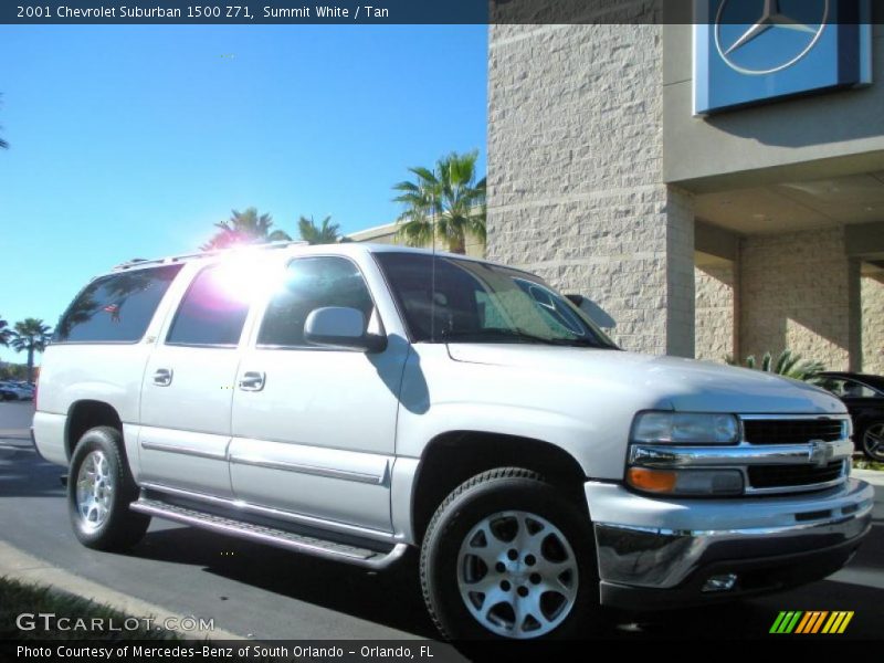Summit White / Tan 2001 Chevrolet Suburban 1500 Z71