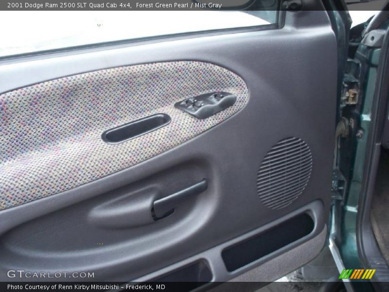 Forest Green Pearl / Mist Gray 2001 Dodge Ram 2500 SLT Quad Cab 4x4