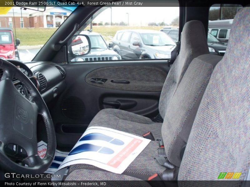  2001 Ram 2500 SLT Quad Cab 4x4 Mist Gray Interior
