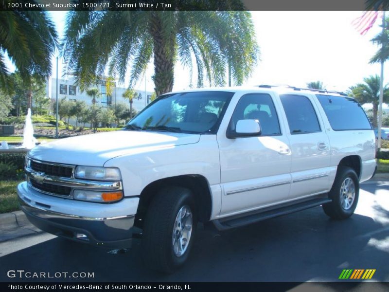 Front 3/4 View of 2001 Suburban 1500 Z71