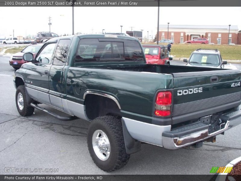 Forest Green Pearl / Mist Gray 2001 Dodge Ram 2500 SLT Quad Cab 4x4