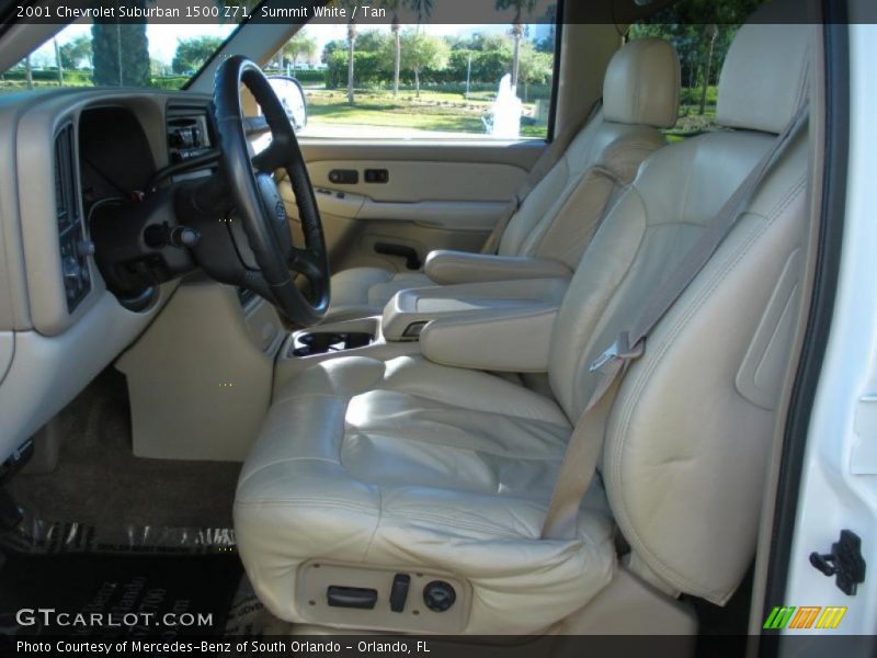 Summit White / Tan 2001 Chevrolet Suburban 1500 Z71