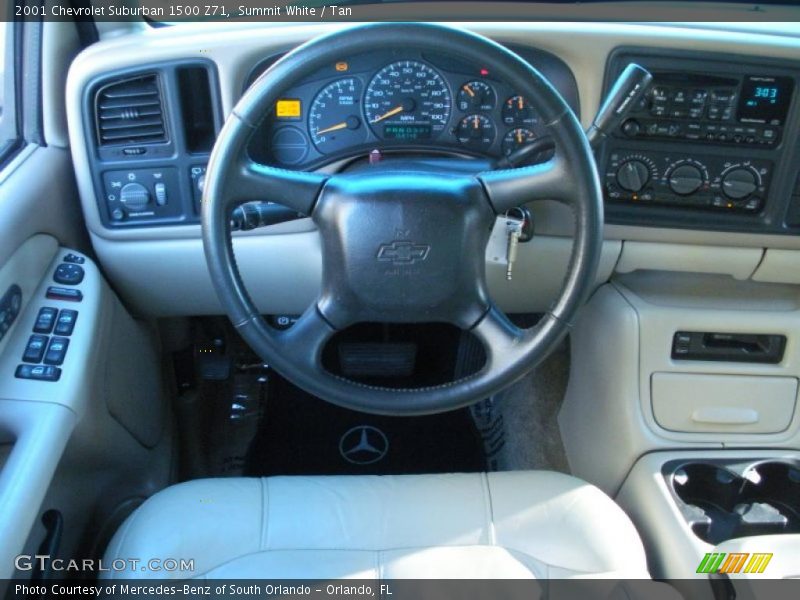 Summit White / Tan 2001 Chevrolet Suburban 1500 Z71