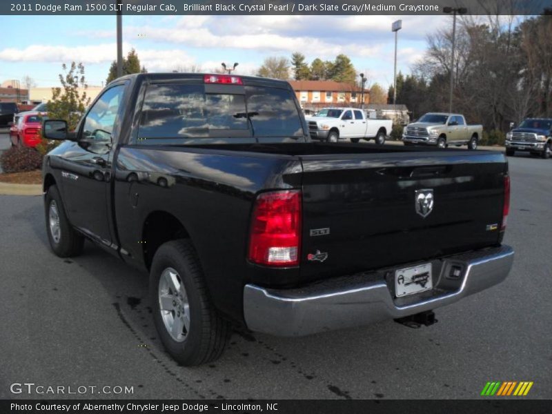 Brilliant Black Crystal Pearl / Dark Slate Gray/Medium Graystone 2011 Dodge Ram 1500 SLT Regular Cab