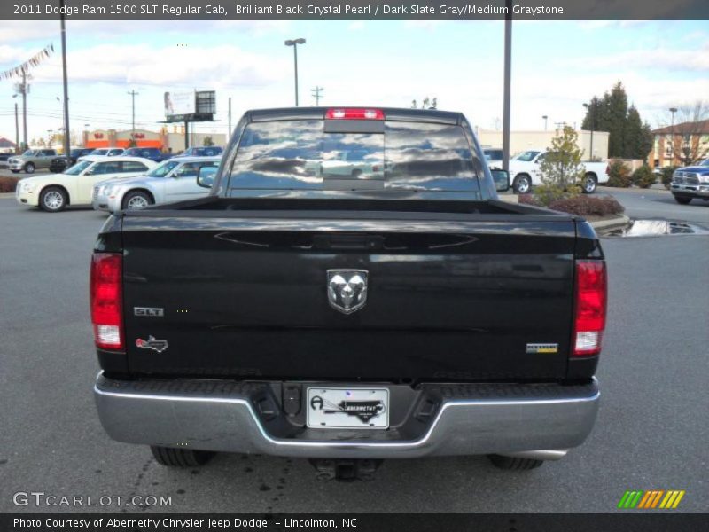 Brilliant Black Crystal Pearl / Dark Slate Gray/Medium Graystone 2011 Dodge Ram 1500 SLT Regular Cab