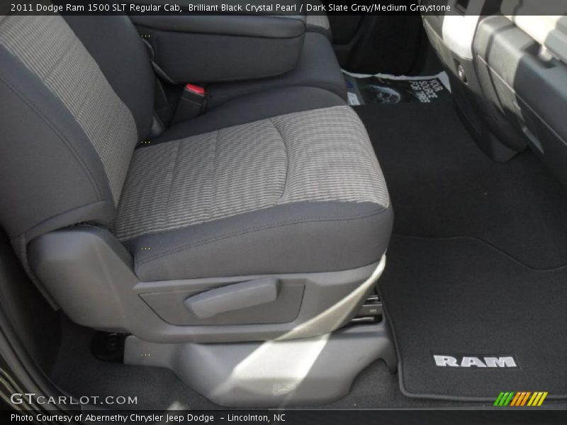 Brilliant Black Crystal Pearl / Dark Slate Gray/Medium Graystone 2011 Dodge Ram 1500 SLT Regular Cab