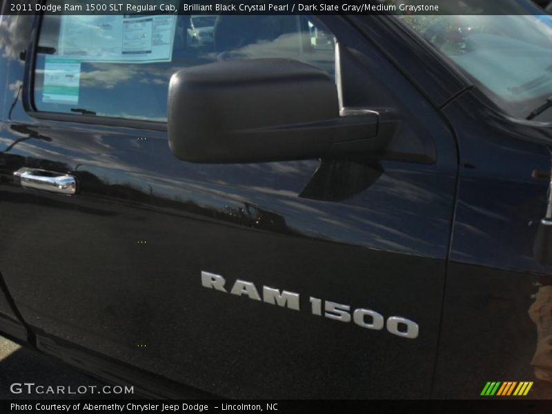 Brilliant Black Crystal Pearl / Dark Slate Gray/Medium Graystone 2011 Dodge Ram 1500 SLT Regular Cab